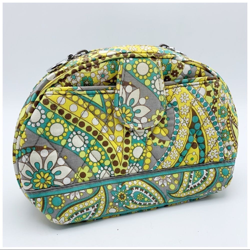 Vera Bradley Medium Lemon Parfait Cosmetic bag EUC - Picture 10 of 10
